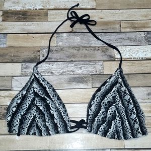 Black & White Bikini Top